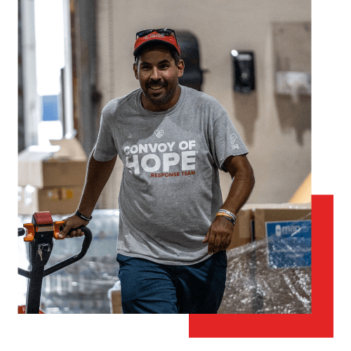 Convoy of Hope donor working on emergency hurricane response team